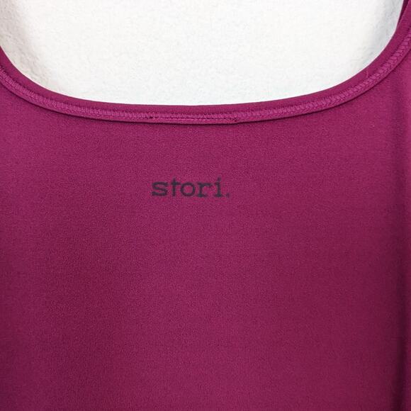 Stori Opposition Sangria Layering Tank Top Size 12 - Picture 4 of 8